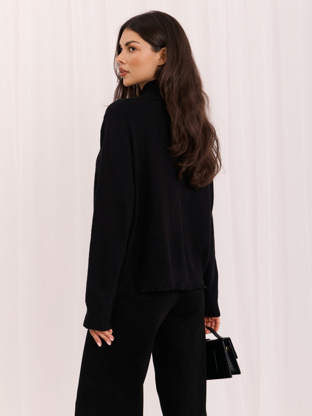 MELFIA® Cardigan mit Stehkragen & Knöpfen
