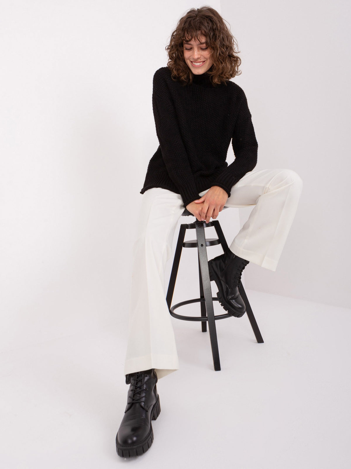 MELFIA – Oversize-Rollkragenpullover
