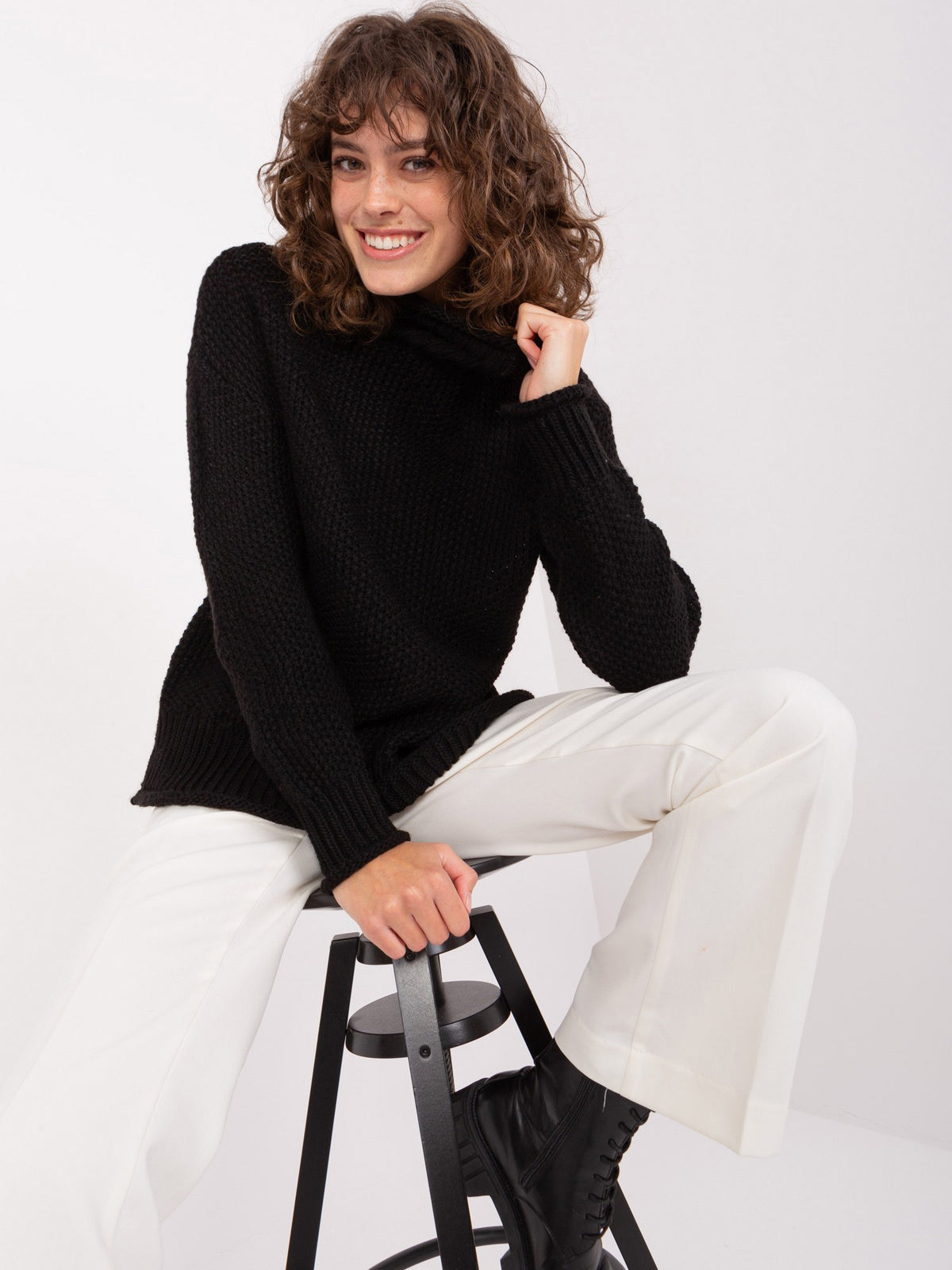 MELFIA – Oversize-Rollkragenpullover