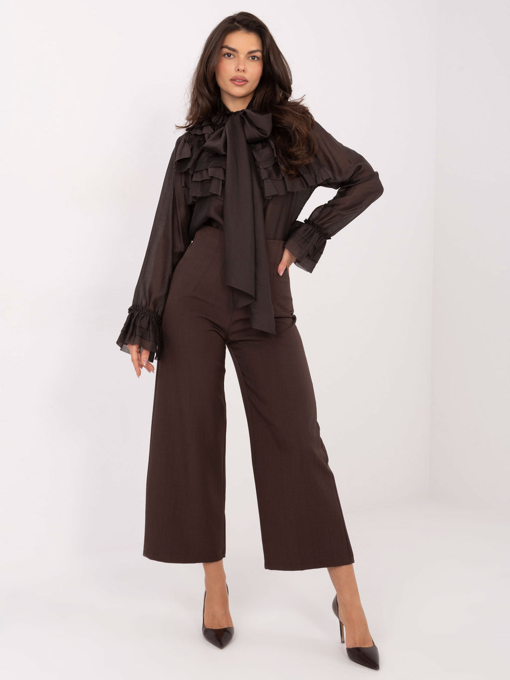MELFIA Elegante Bluse mit Schleife