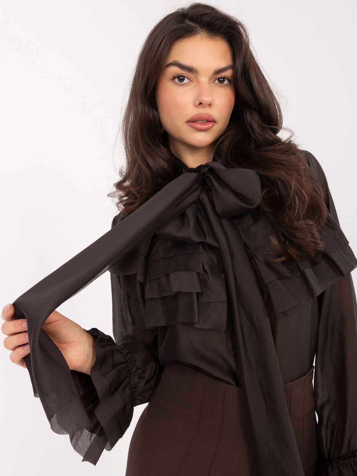 MELFIA Elegante Bluse mit Schleife