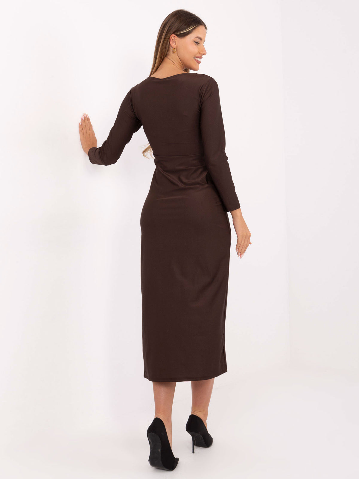 MELFIA Ruched Evening Dress