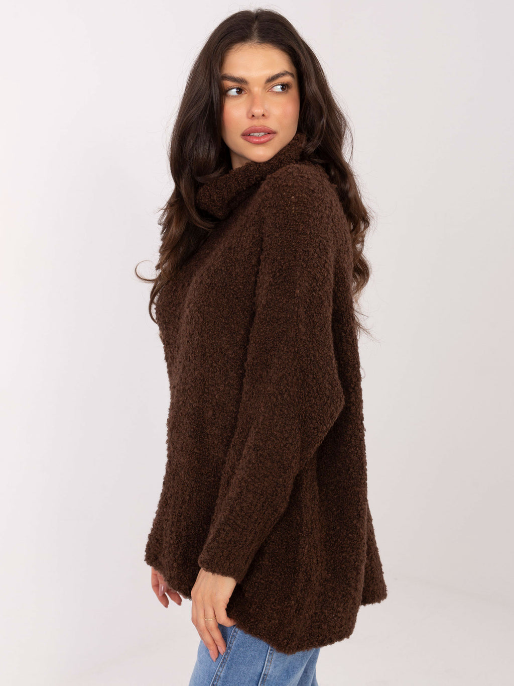 MELFIA – Oversize-Pullover aus Bouclé