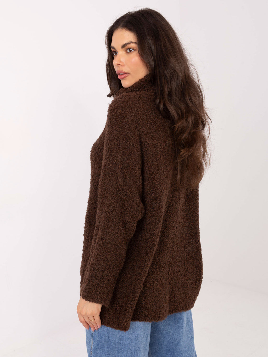 MELFIA – Oversize-Pullover aus Bouclé