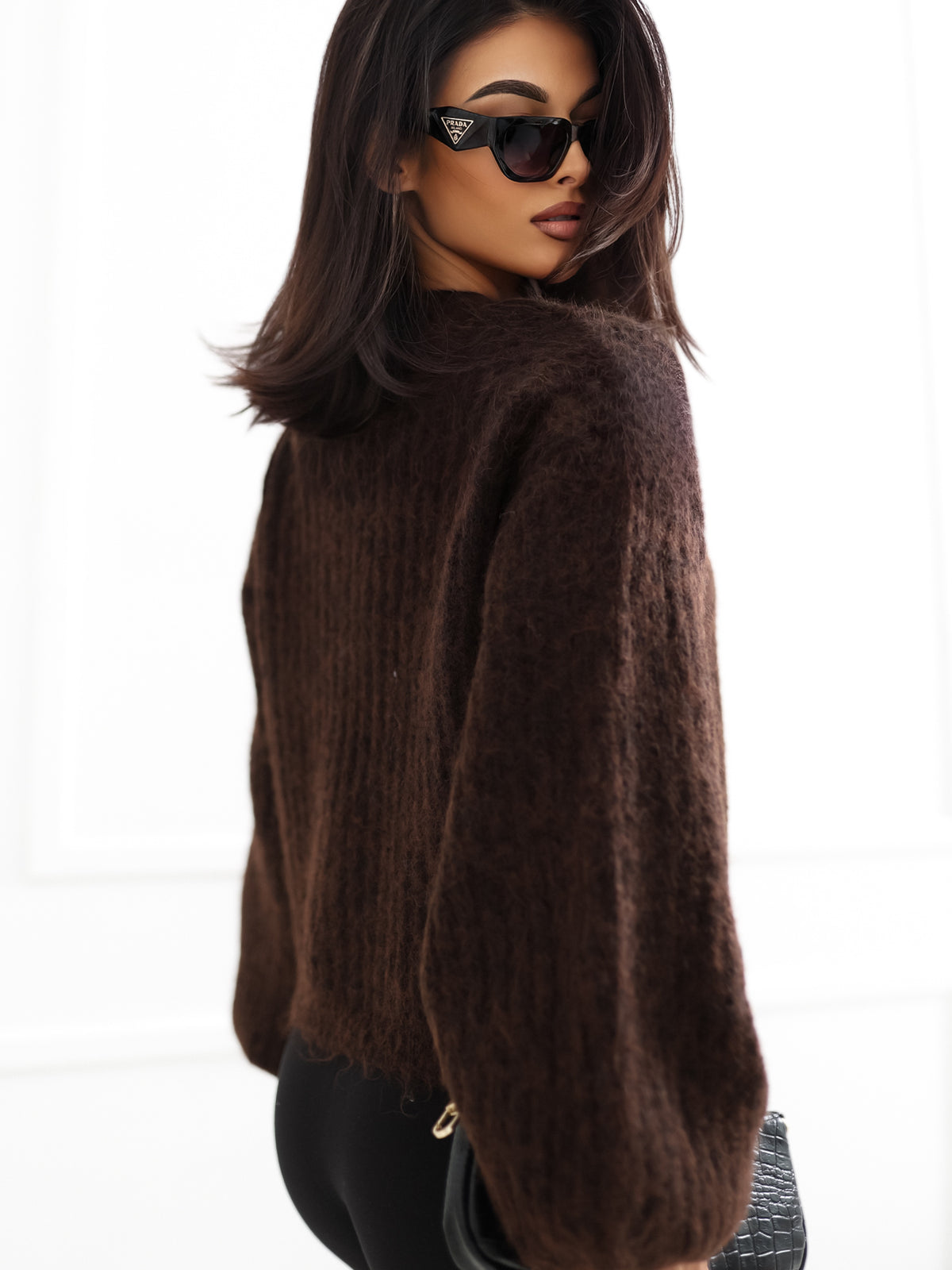 MELFIA Oversized Striped Cardigan