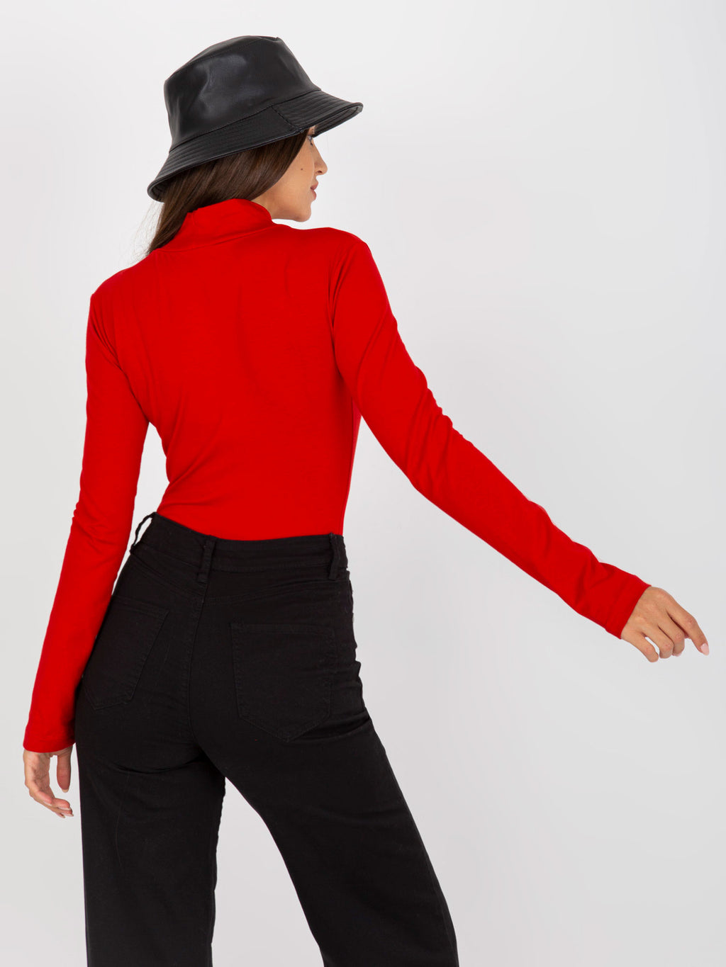 MELFIA Baumwollbluse mit Rollkragen