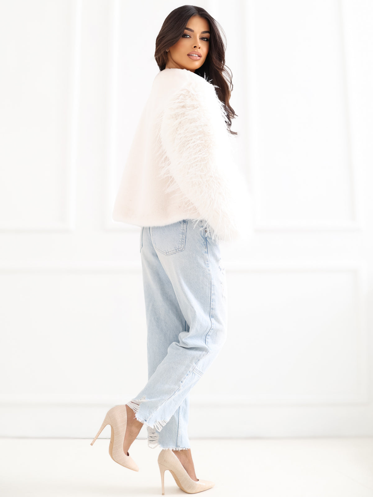MELFIA Contrast Sleeve Jacket