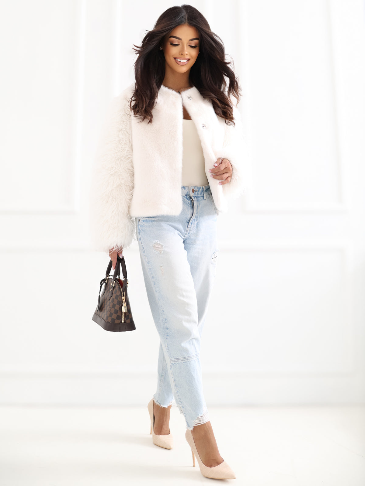 MELFIA Contrast Sleeve Jacket