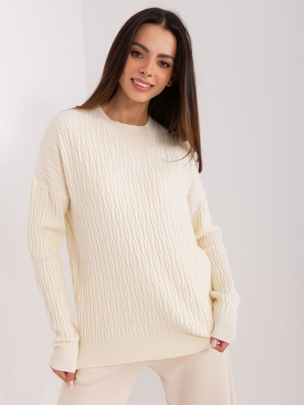 MELFIA – Klassischer Strickpullover mit Muster