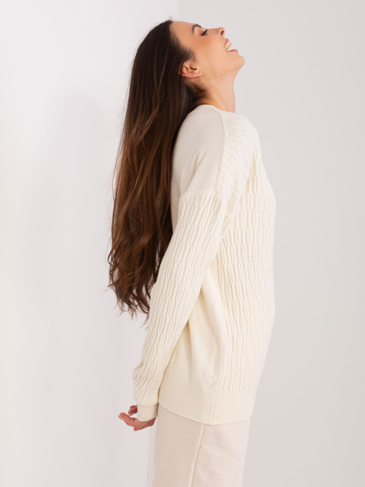 MELFIA – Klassischer Strickpullover mit Muster