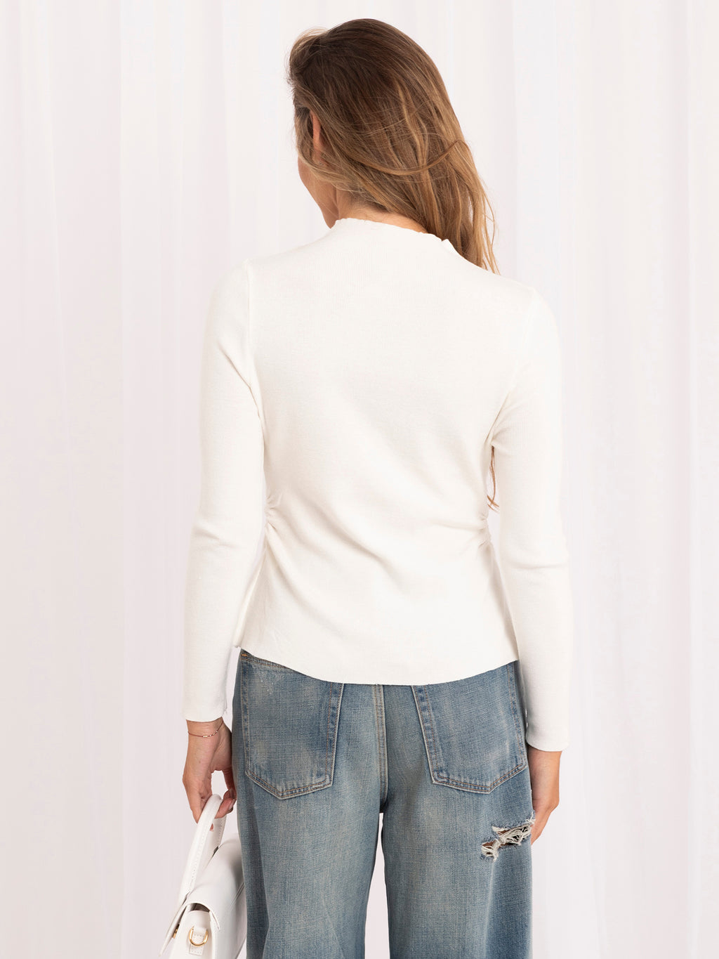 MELFIA® Pullover mit Drapierung