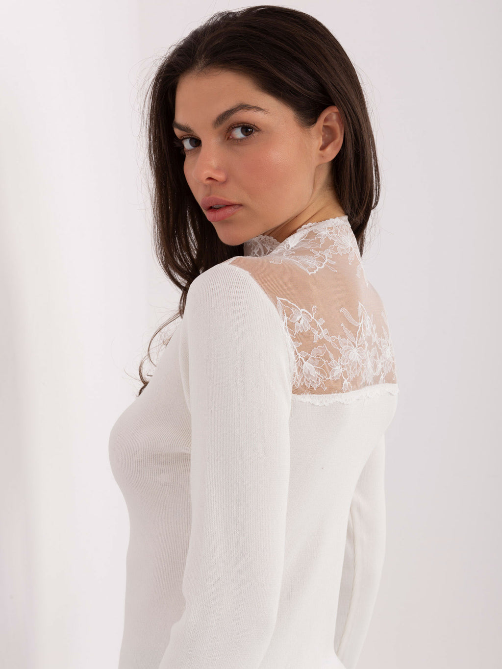 MELFIA® Taillierter Rippstrick-Pullover