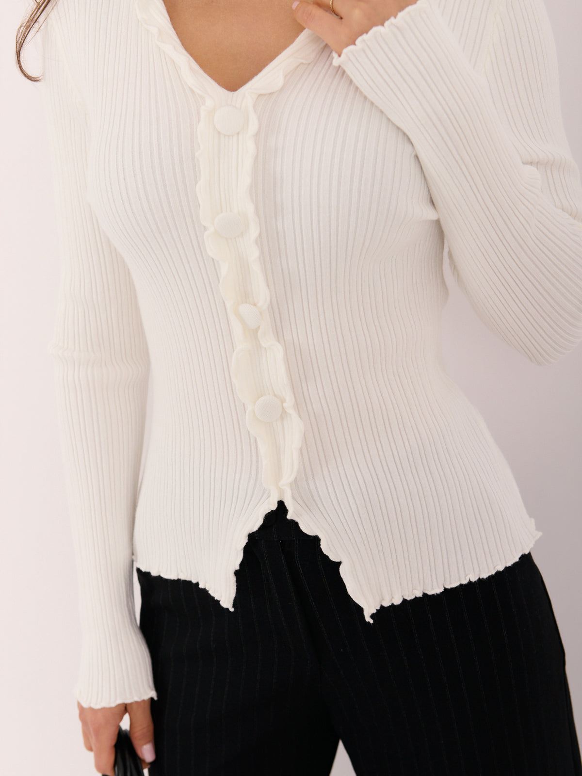 MELFIA® Pullover mit Frontschlitz