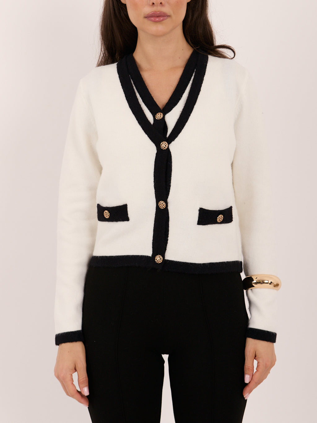 MELFIA® 2-in-1 Cardigan mit Knöpfen