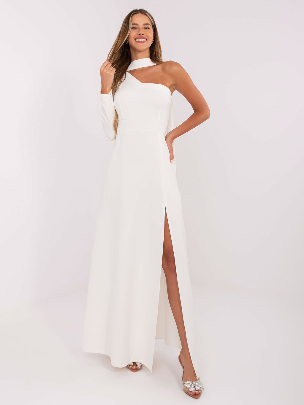 MELFIA One-Shoulder Maxi Evening Dress