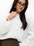 MELFIA Oversized Striped Cardigan