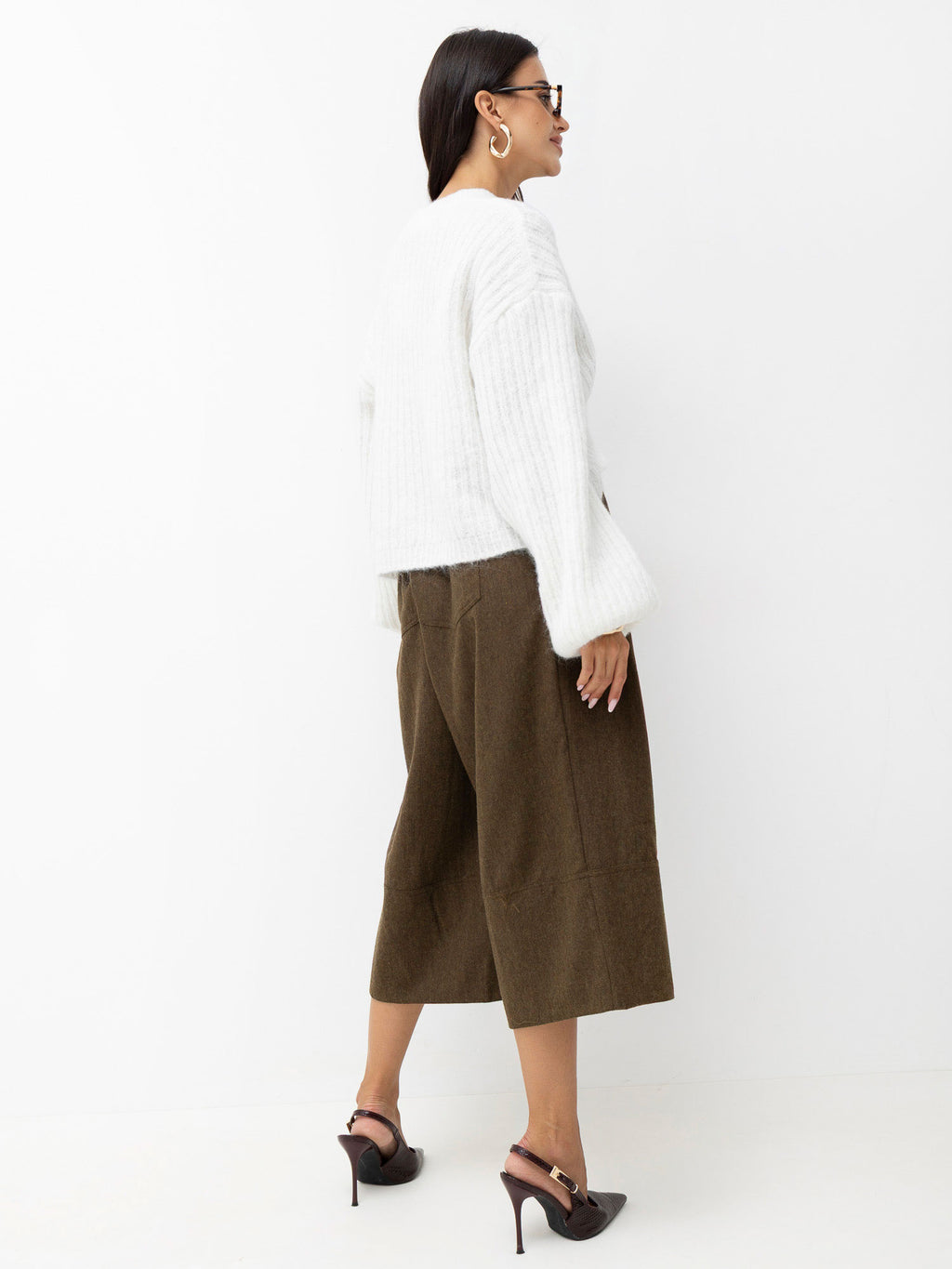 MELFIA Oversized Striped Cardigan