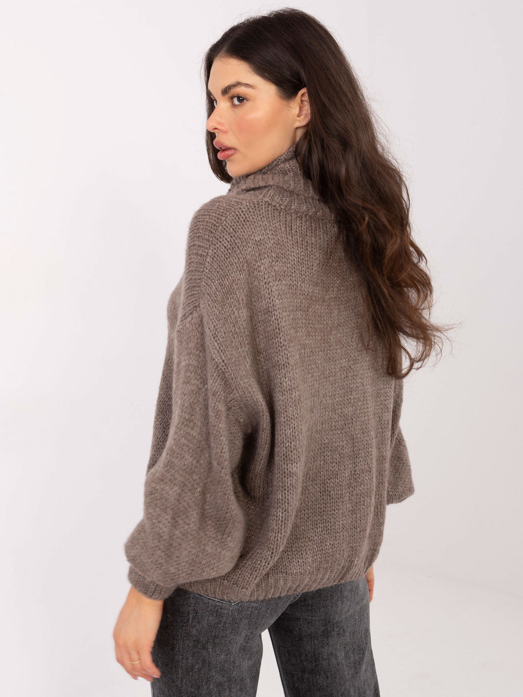 MELFIA – Damenpullover mit Rollkragen aus Mohair-Mix