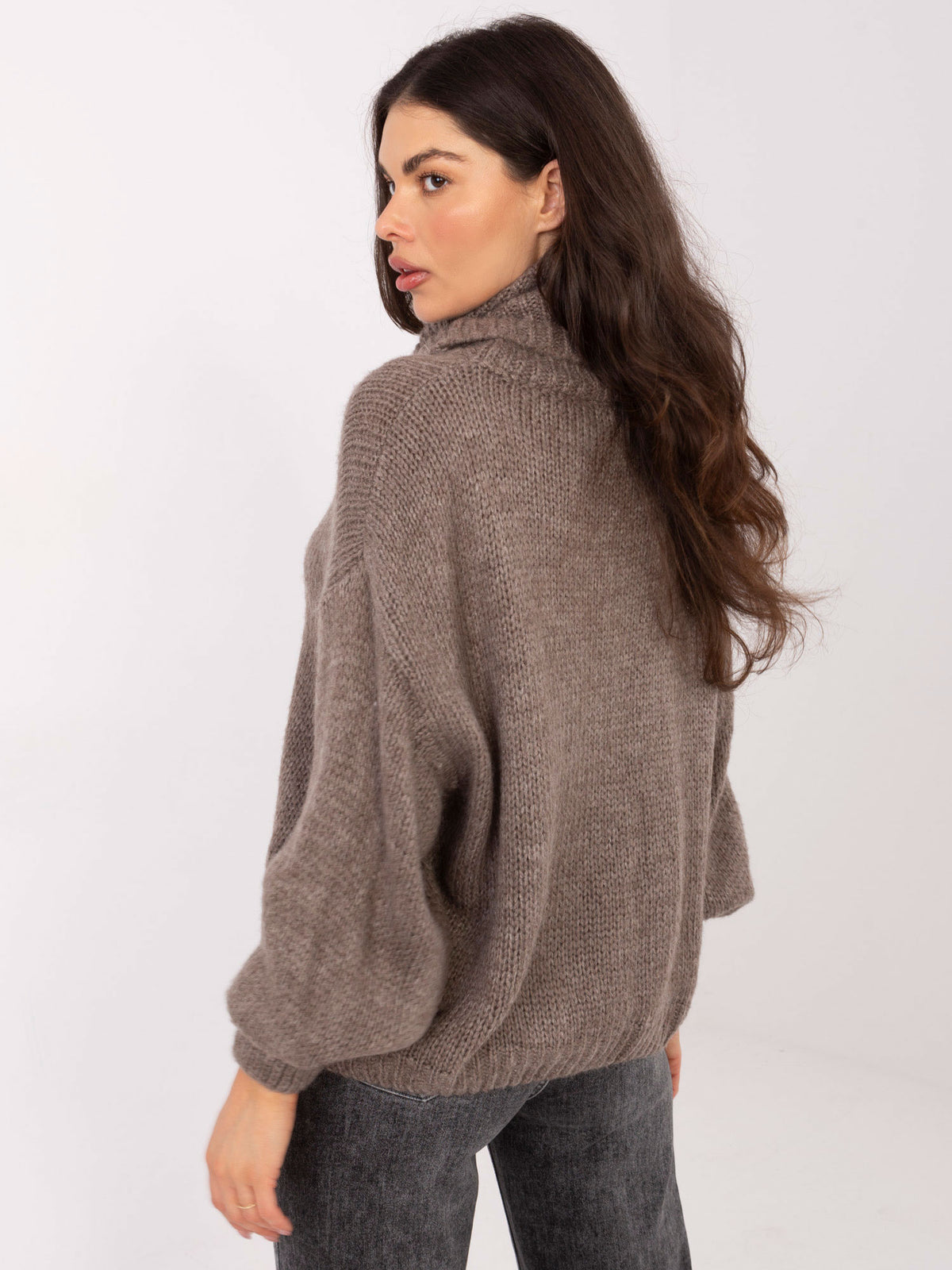MELFIA – Damenpullover mit Rollkragen aus Mohair-Mix