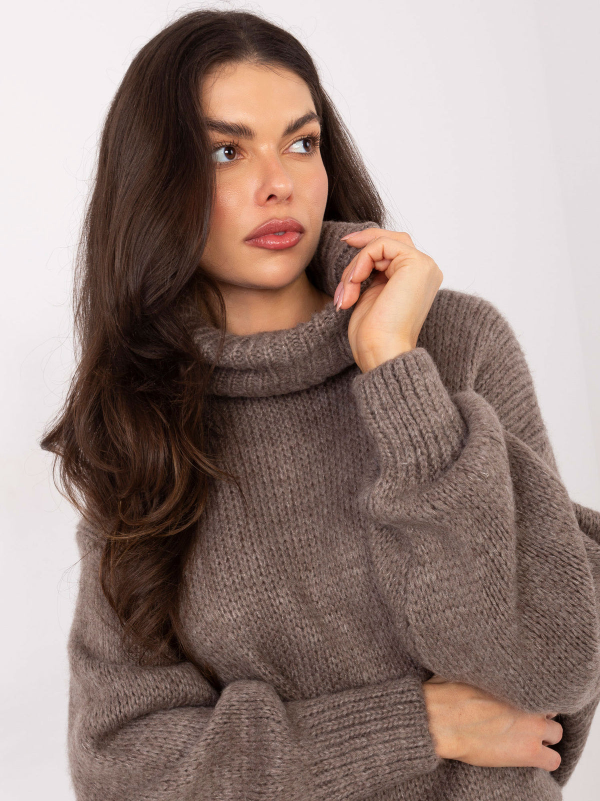 MELFIA – Damenpullover mit Rollkragen aus Mohair-Mix