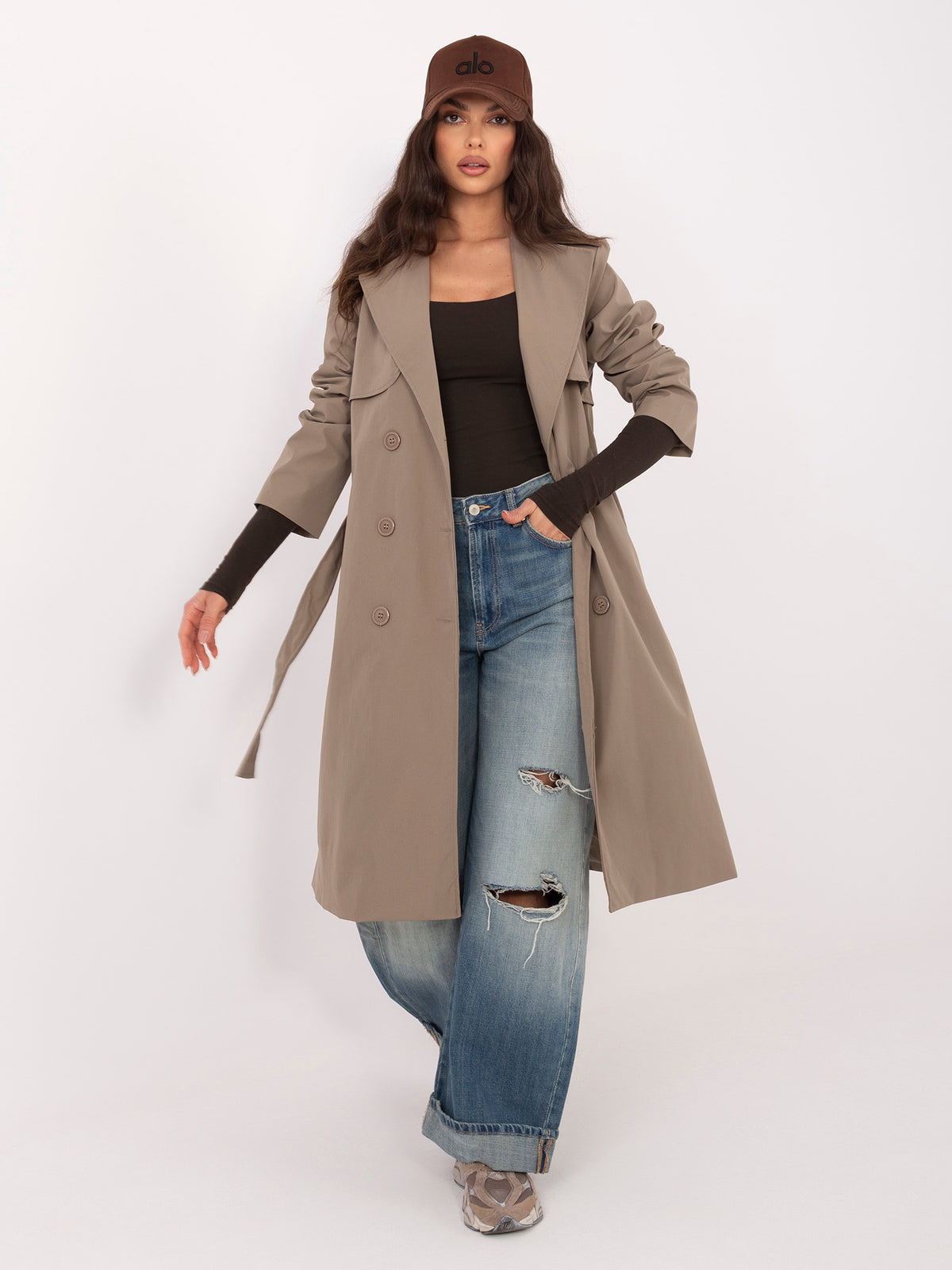 MELFIA – Damen-Trenchcoat mit Futter