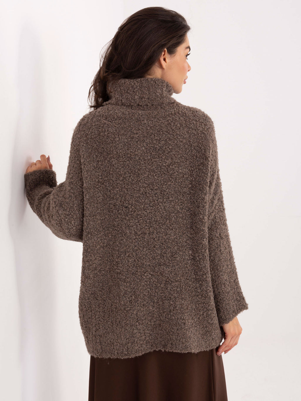 MELFIA – Oversize-Pullover aus Bouclé