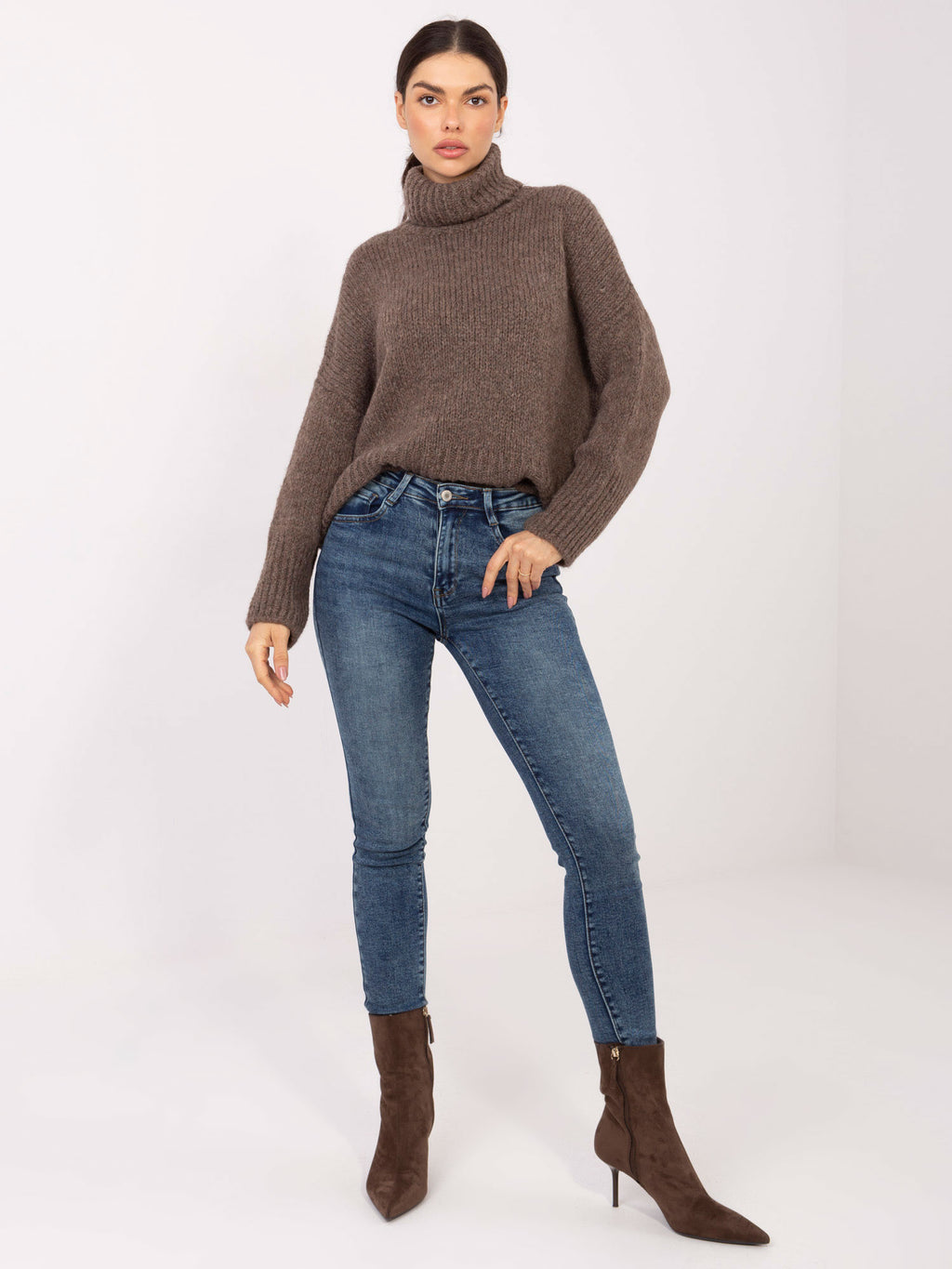 MELFIA  – Eleganter Rollkragenpullover aus Wolle
