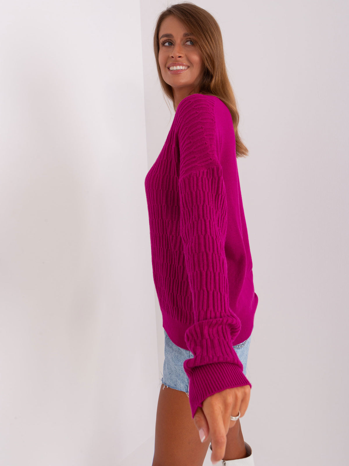 MELFIA – Klassischer Strickpullover mit Muster
