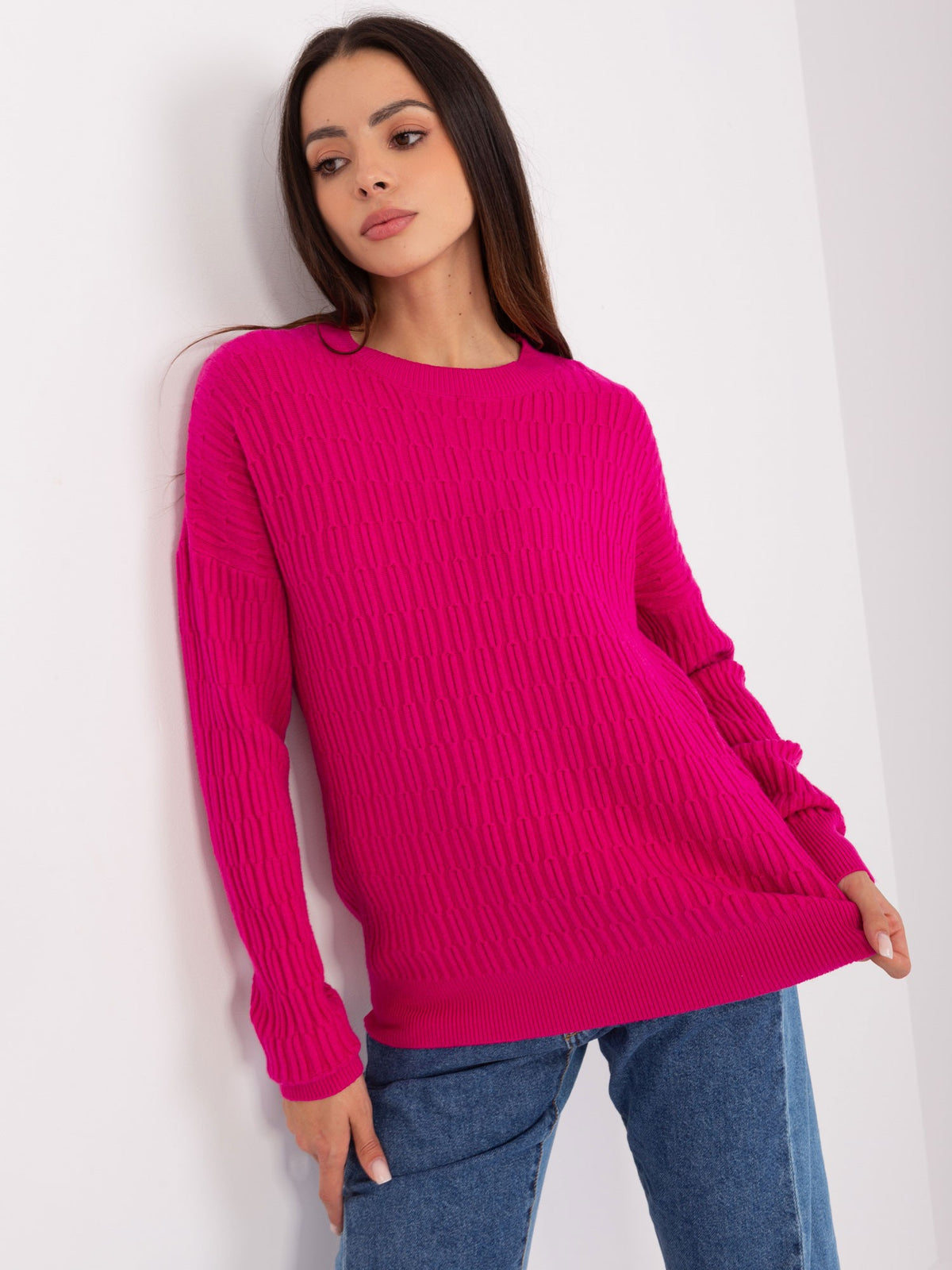 MELFIA – Klassischer Strickpullover mit Muster