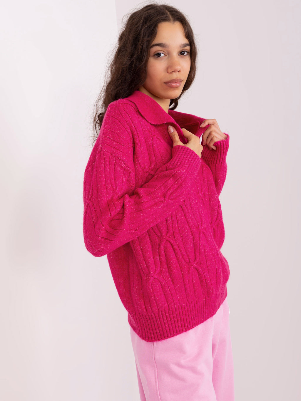 MELFIA – Lockerer Zopfstrickpullover
