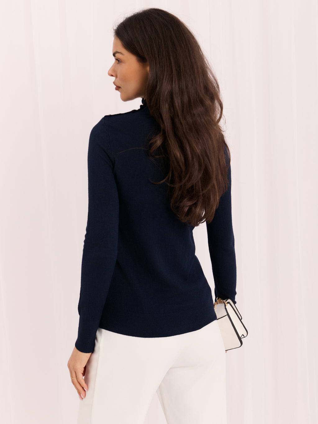 MELFIA – Weicher Pullover mit Stehkragen