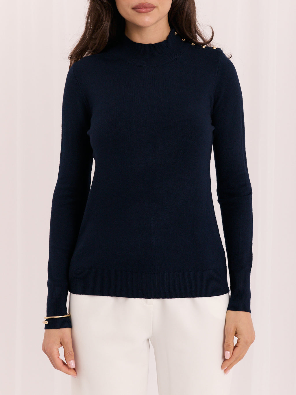 MELFIA – Weicher Pullover mit Stehkragen