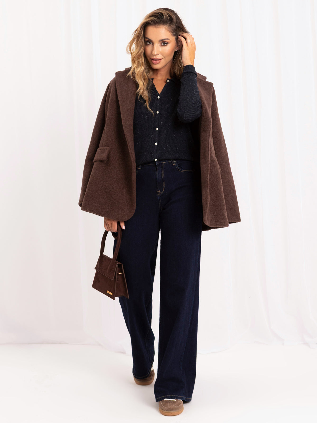 MELFIA® Strickjacke mit Kragen