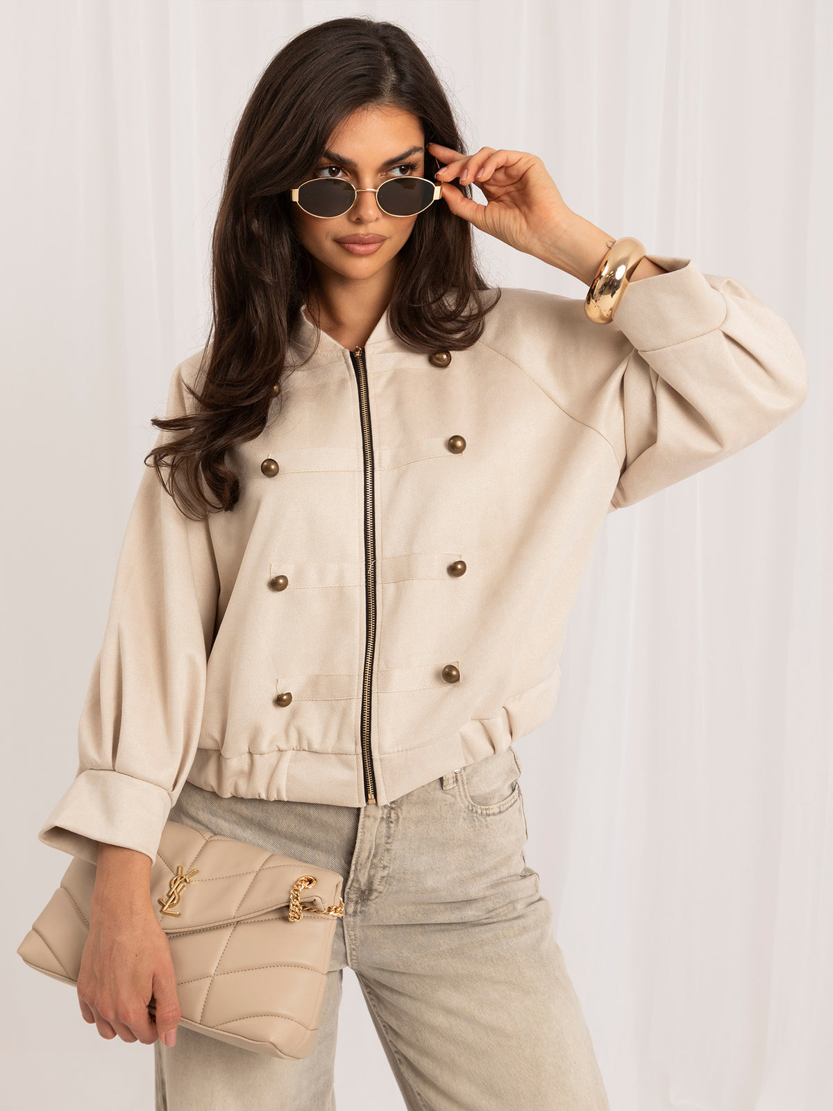 MELFIA VELORA – Elegante Jacke mit doppelreihigem Verschluss