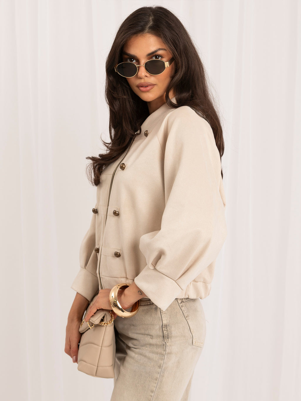 MELFIA VELORA – Elegante Jacke mit doppelreihigem Verschluss