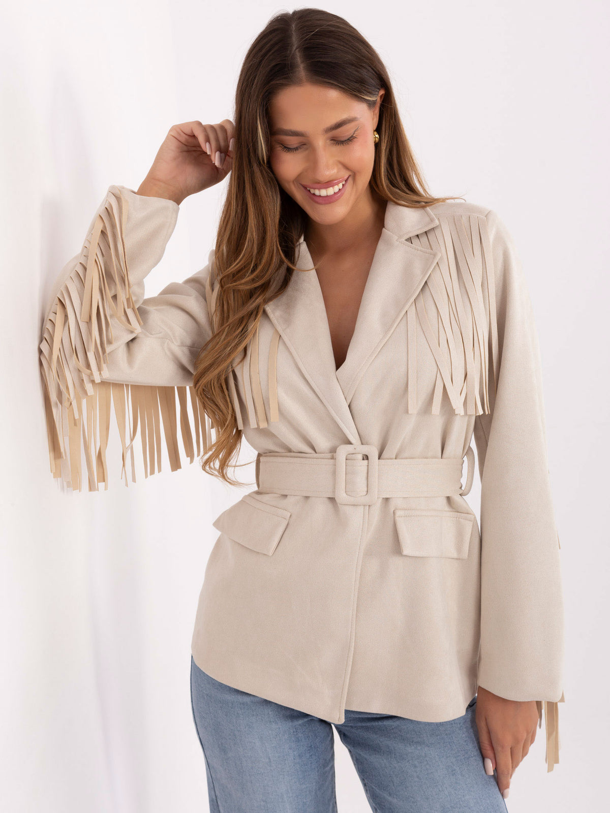 MELFIA® Wildlederjacke mit Fransen – Boho-Look & Eleganter Style