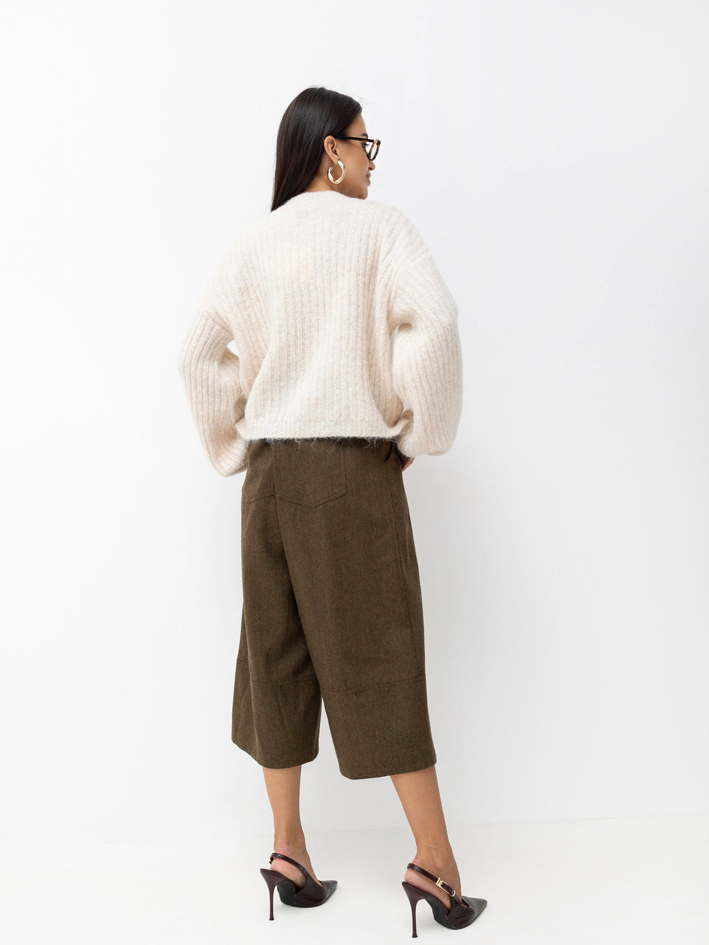 MELFIA Oversized Striped Cardigan