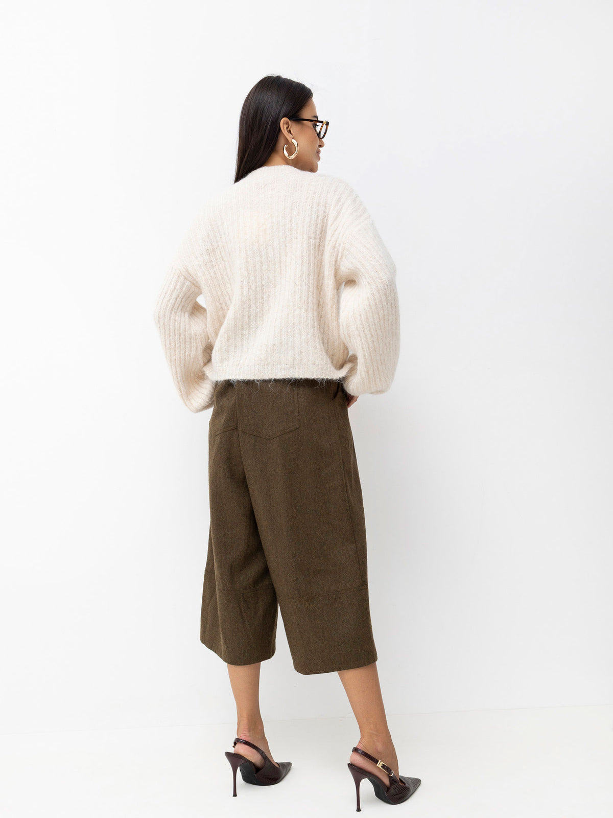 MELFIA Oversized Striped Cardigan