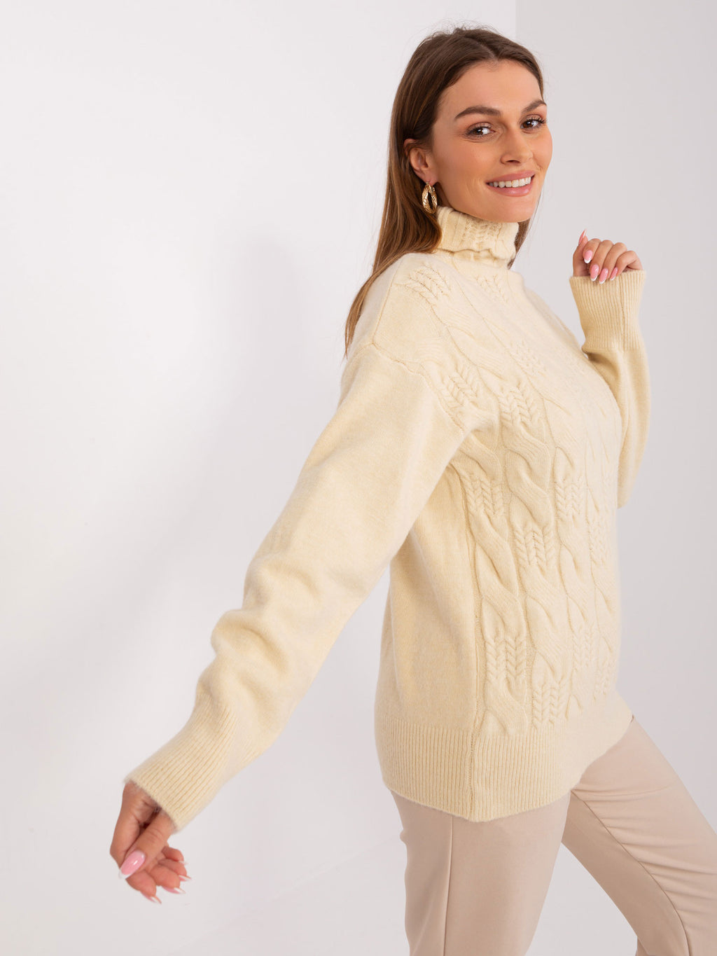 MELFIA  – Pullover mit Zopfmuster