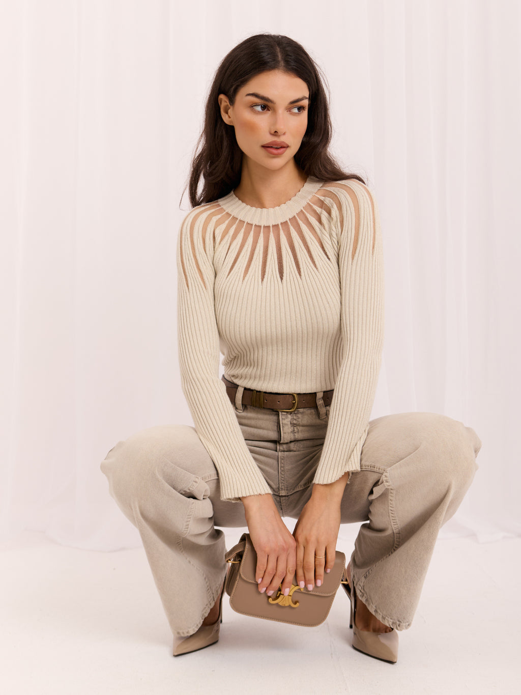 MELFIA® Pullover mit Netz-Einsätzen