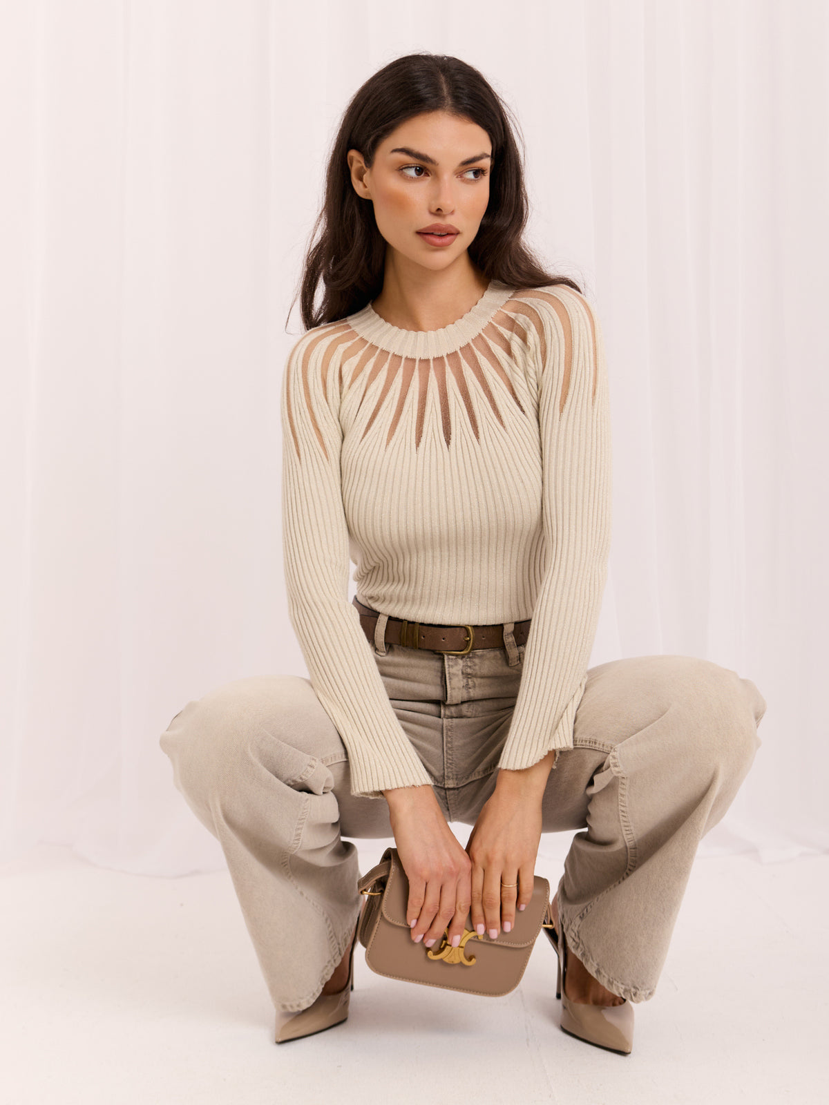 MELFIA® Pullover mit Netz-Einsätzen
