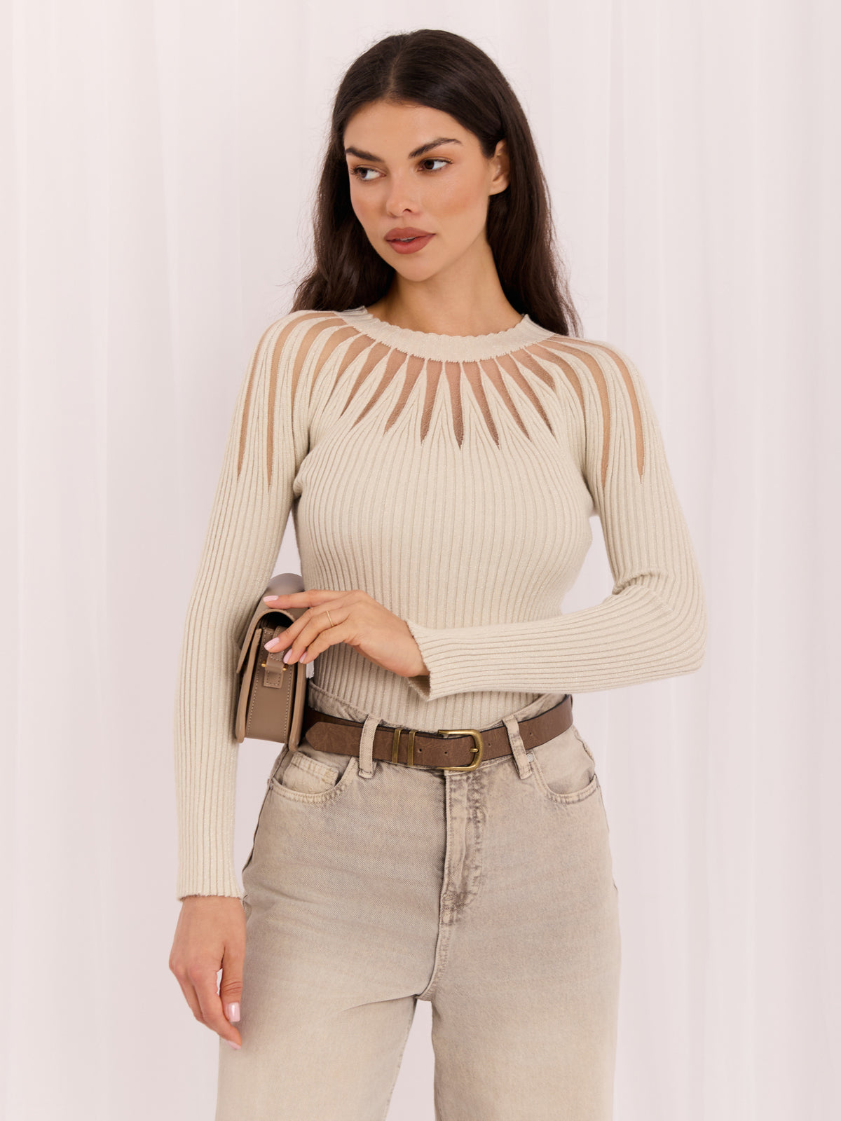 MELFIA® Pullover mit Netz-Einsätzen