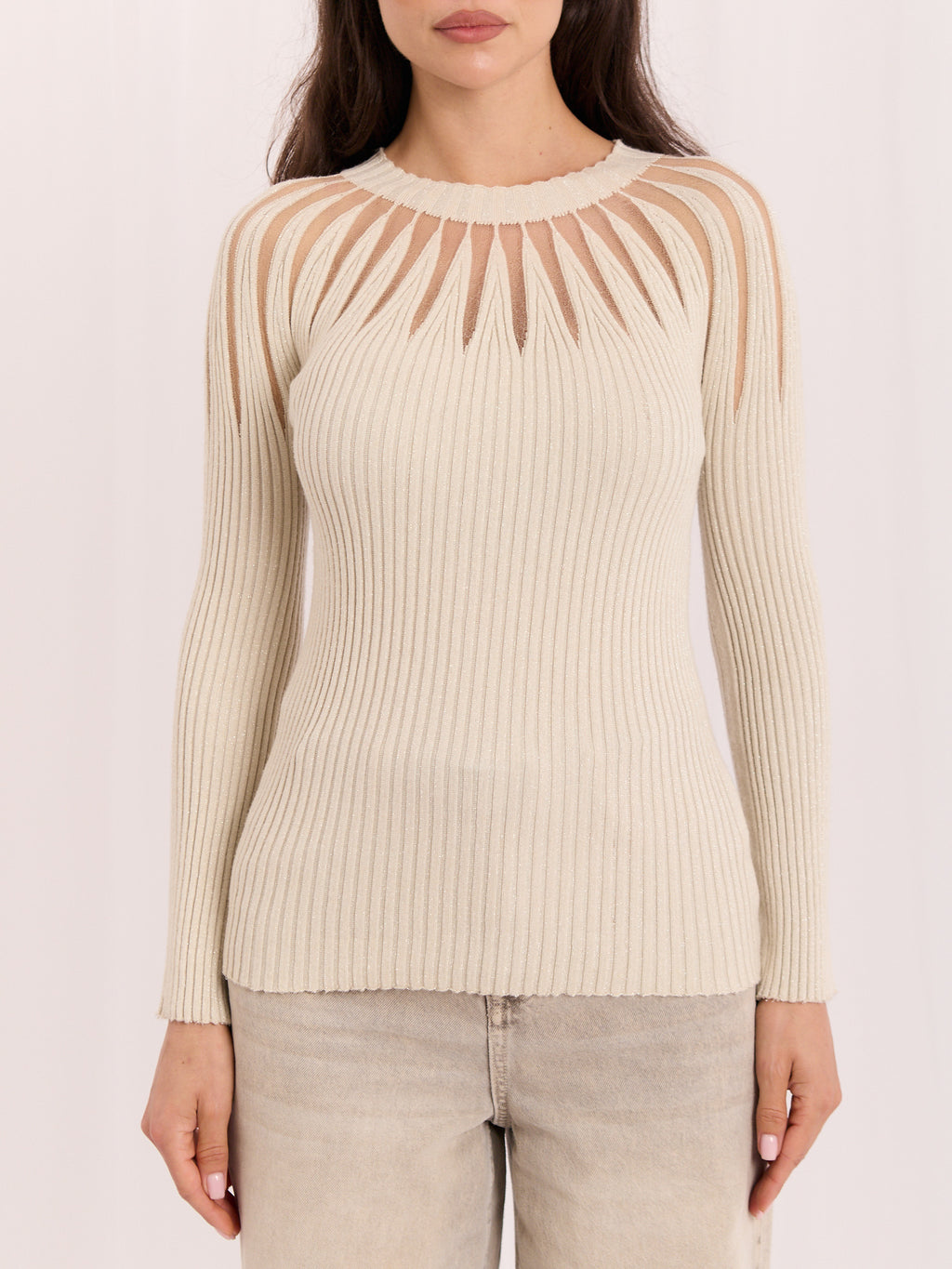MELFIA® Pullover mit Netz-Einsätzen