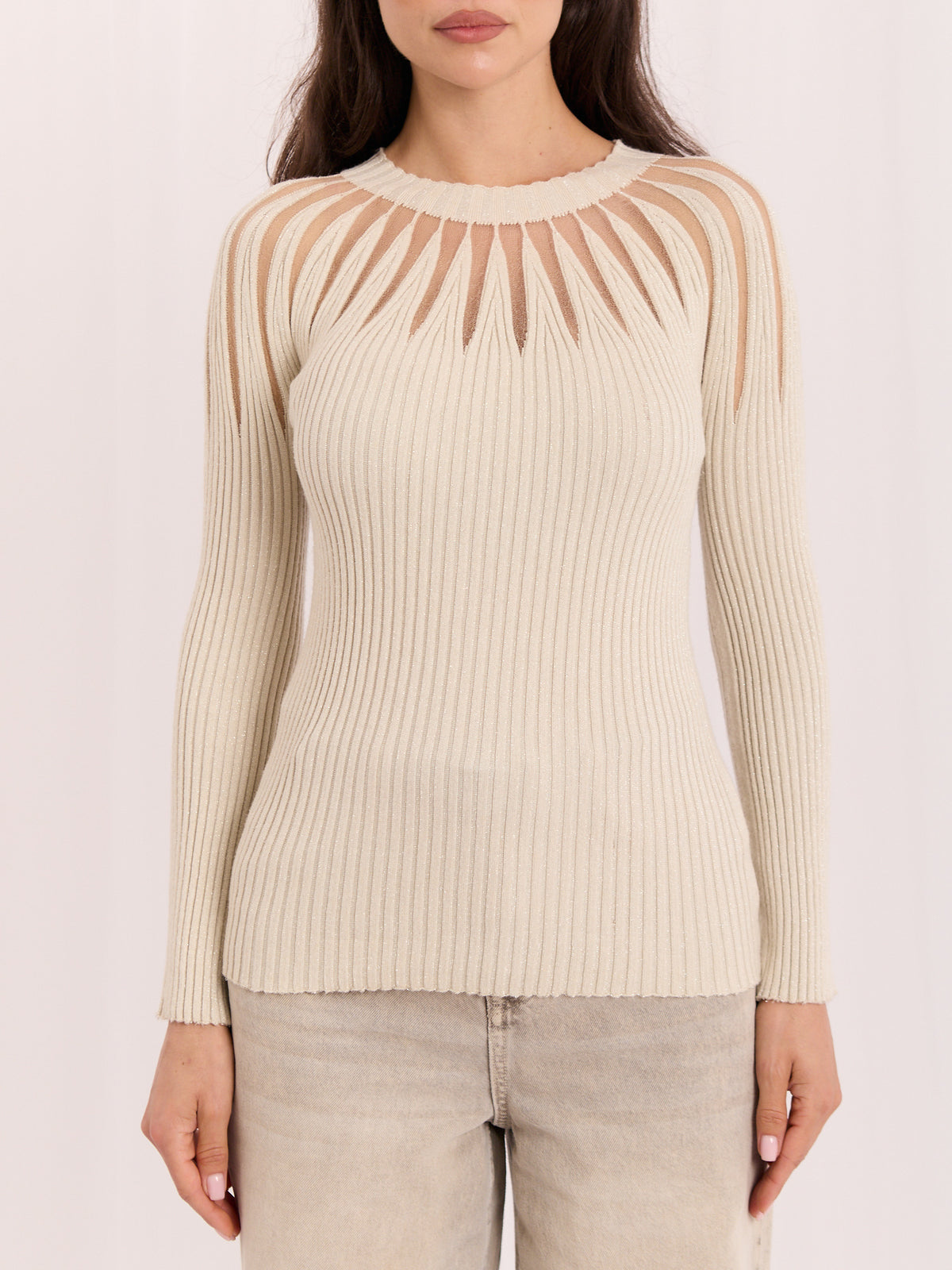MELFIA® Pullover mit Netz-Einsätzen
