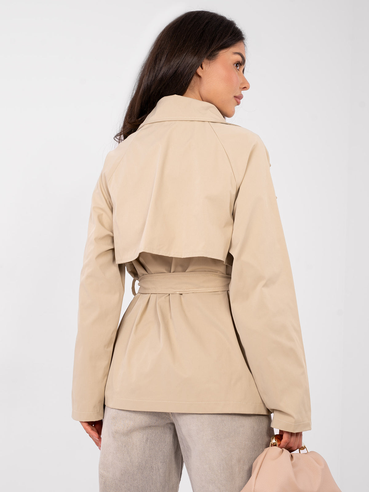 MELFIA Cropped Trench Coat