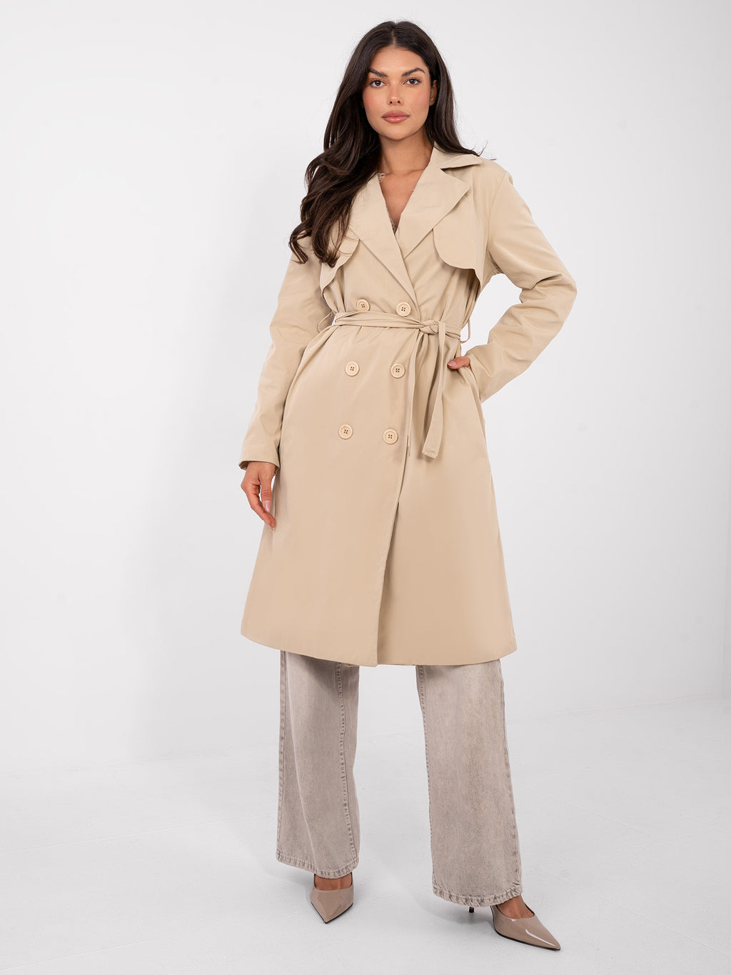 MELFIA – Damen-Trenchcoat mit Futter