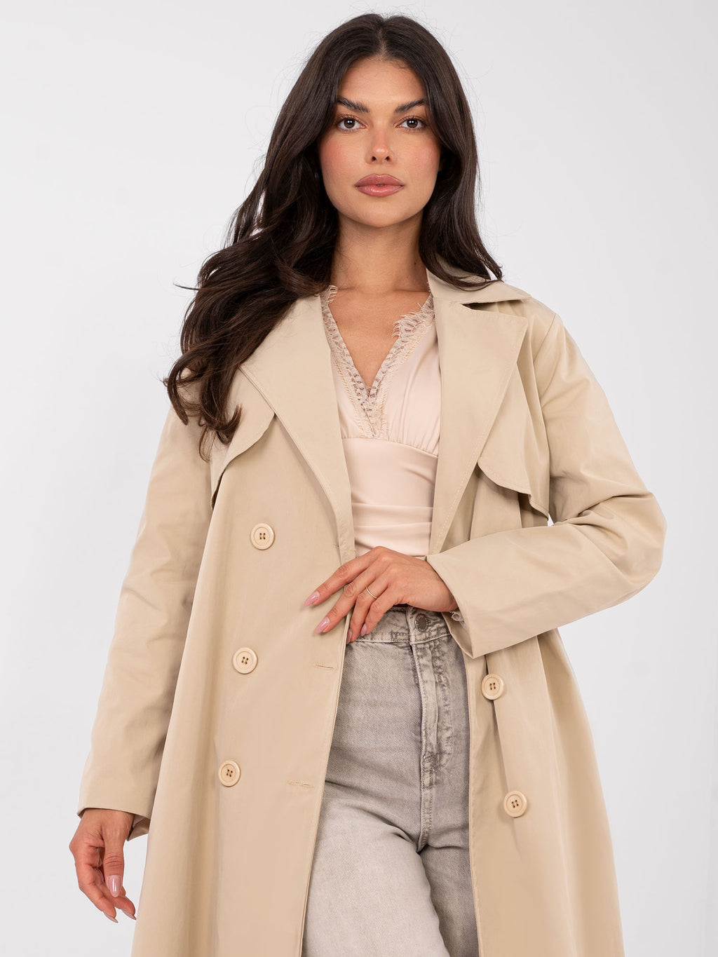 MELFIA – Damen-Trenchcoat mit Futter