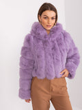 MELFIA Cropped Faux Fur Jacket