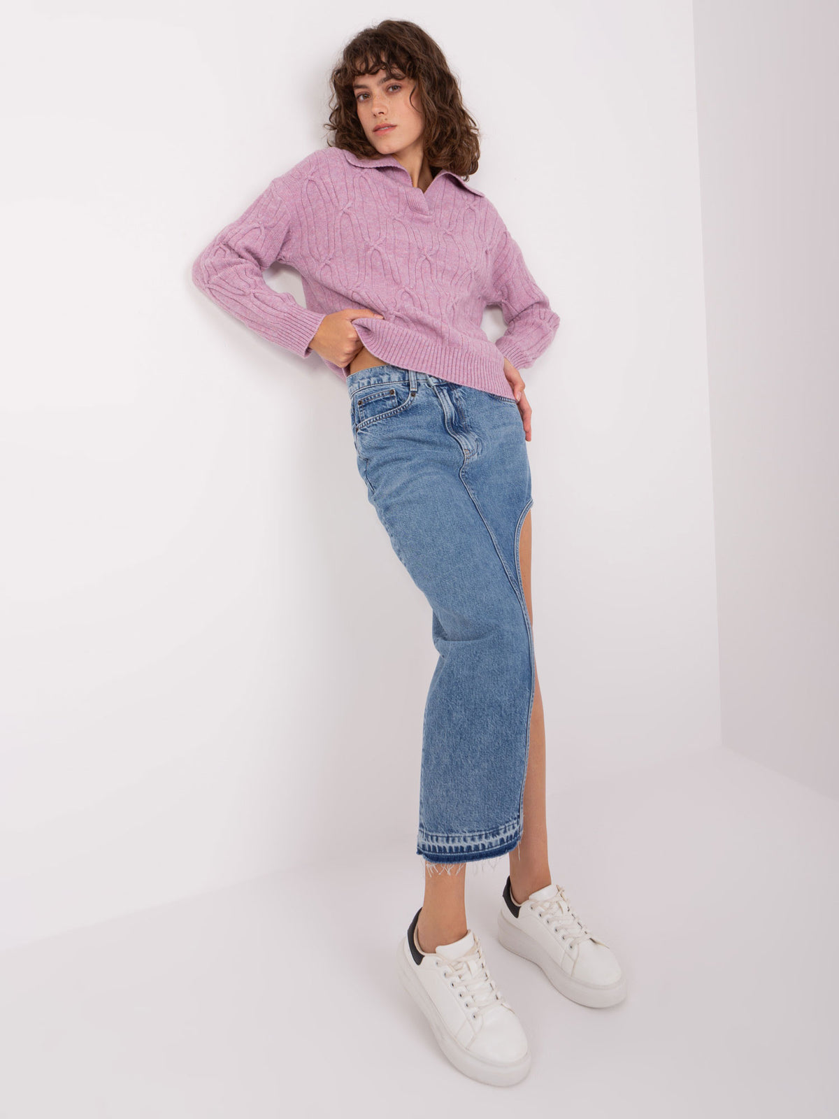 MELFIA – Lockerer Zopfstrickpullover