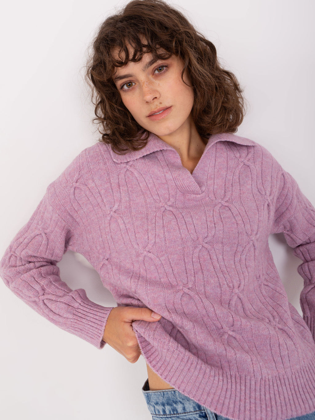 MELFIA – Lockerer Zopfstrickpullover